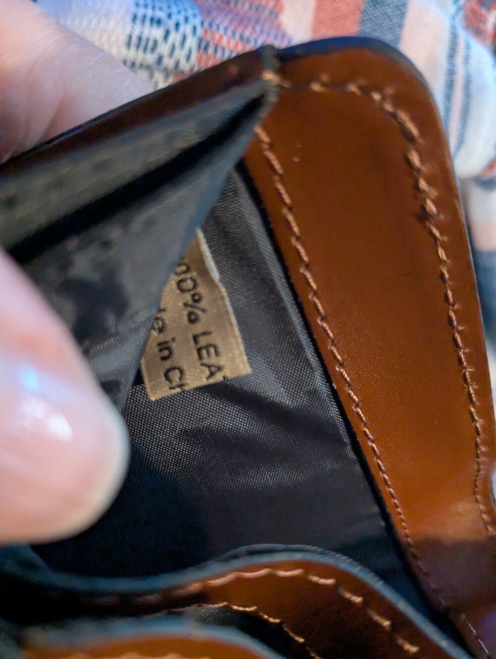 Patricia Nash Brown Leather Snap Wallet with Embossed Floral Accent - Picture 6 of 6